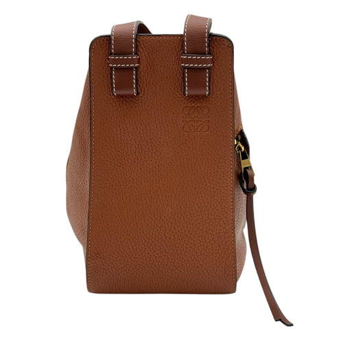 Loewe Hammock Shoulder Bag Brown in Calfskin, Gold hardware_1