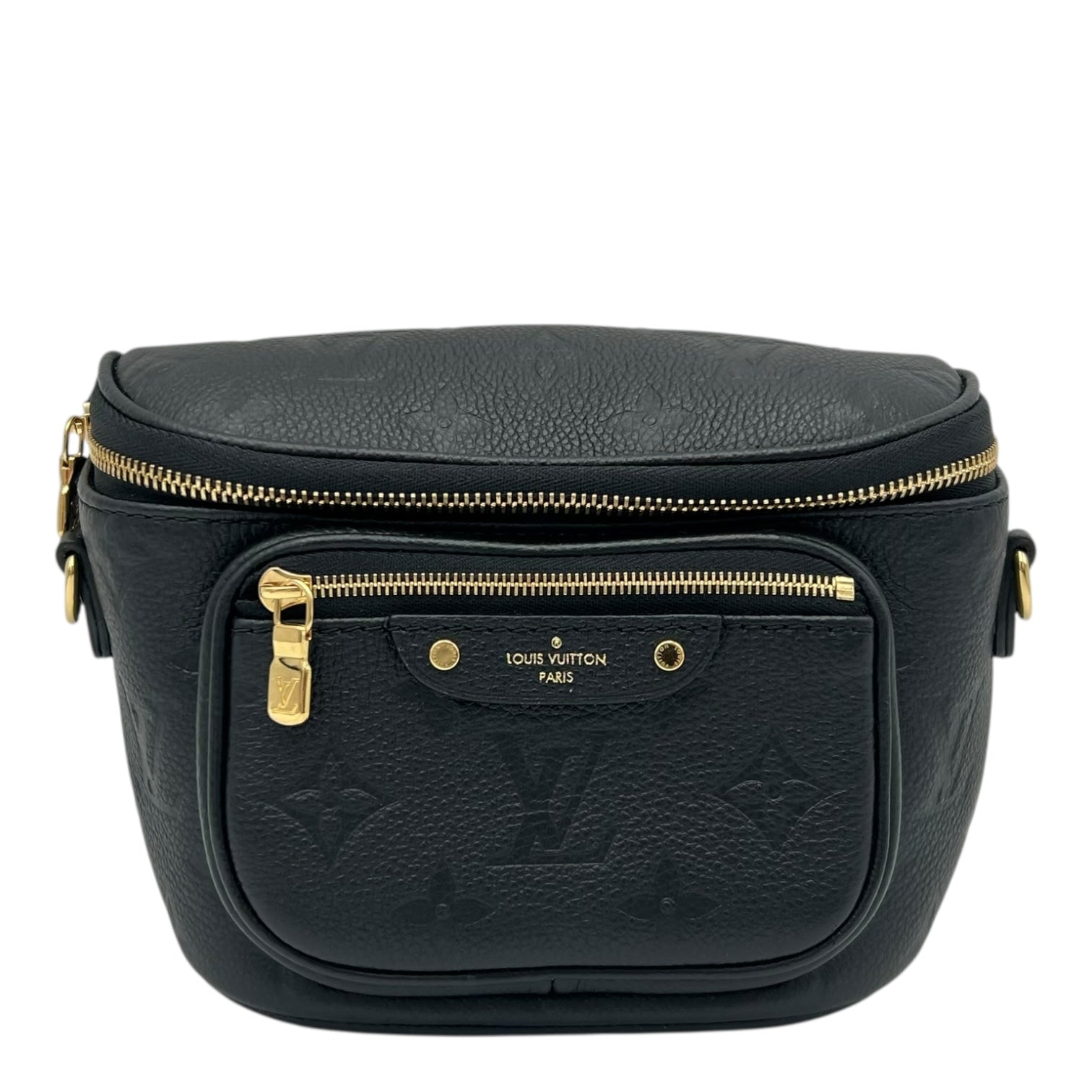 Louis Vuitton BumBag Belt Bag Black in Empreinte Leather, Gold hardware_1