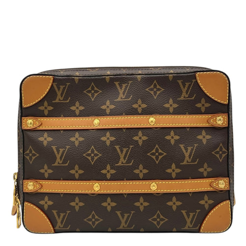 Louis Vuitton Trunk Crossbody Bag MM Brown in Monogram Coated Canvas, Gold hardware_1