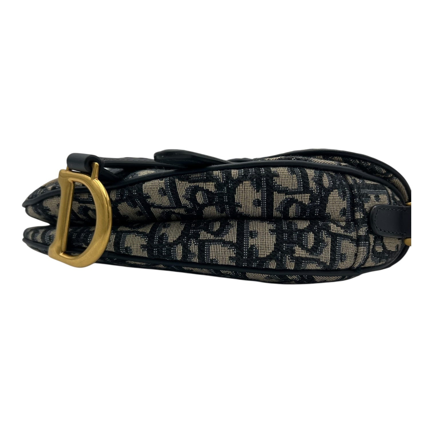 Christian Dior Saddle Mini with Strap Shoulder Bag in Jacquard, Gold hardware_11