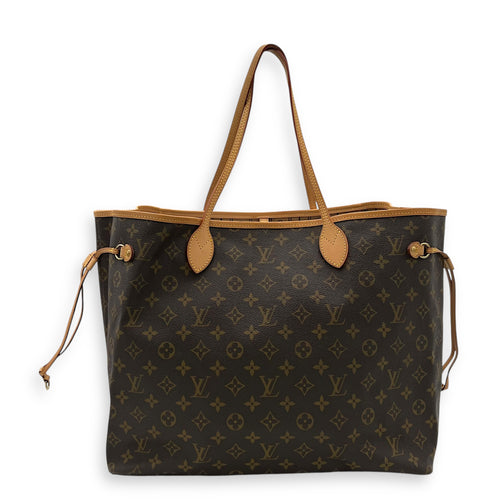 Louis Vuitton Neverfull Tote Bag GM Brown in Coated Canvas, Gold hardware_1