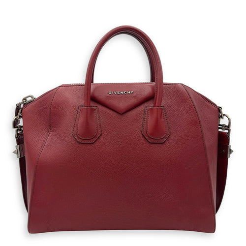 Givenchy Antigona Top Handle Bag Red in Calfskin, Gold hardware_1