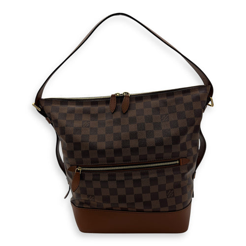 Louis Vuitton Diane Shoulder Bag Damier Ebene in Coated Canvas, Gold hardware_1