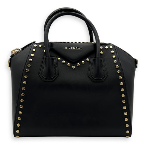 Givenchy Antigona Top Handle Bag Black in Calfskin, Gold hardware_1