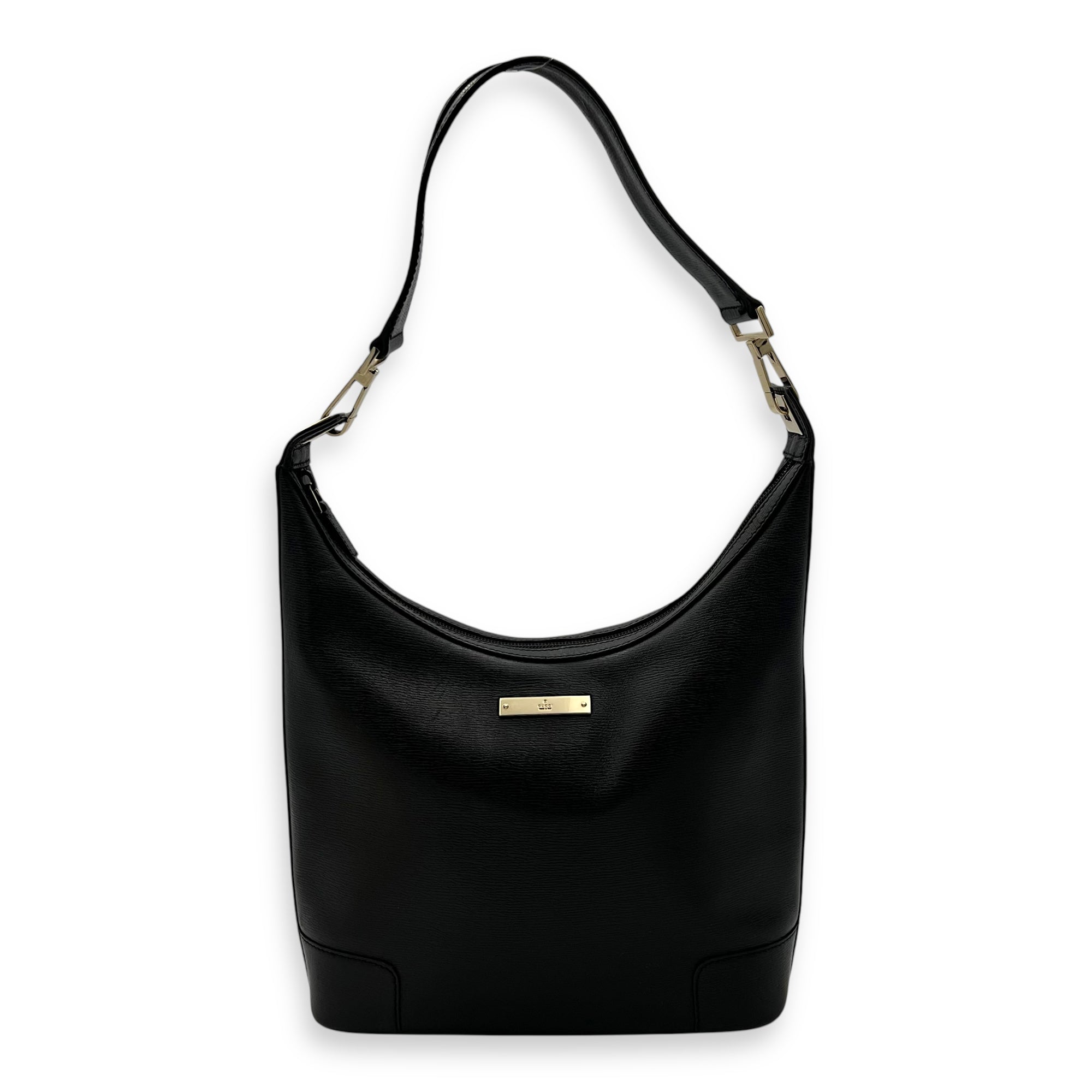 Gucci Vintage Shoulder Bag Black in Calfskin, Gold hardware_1