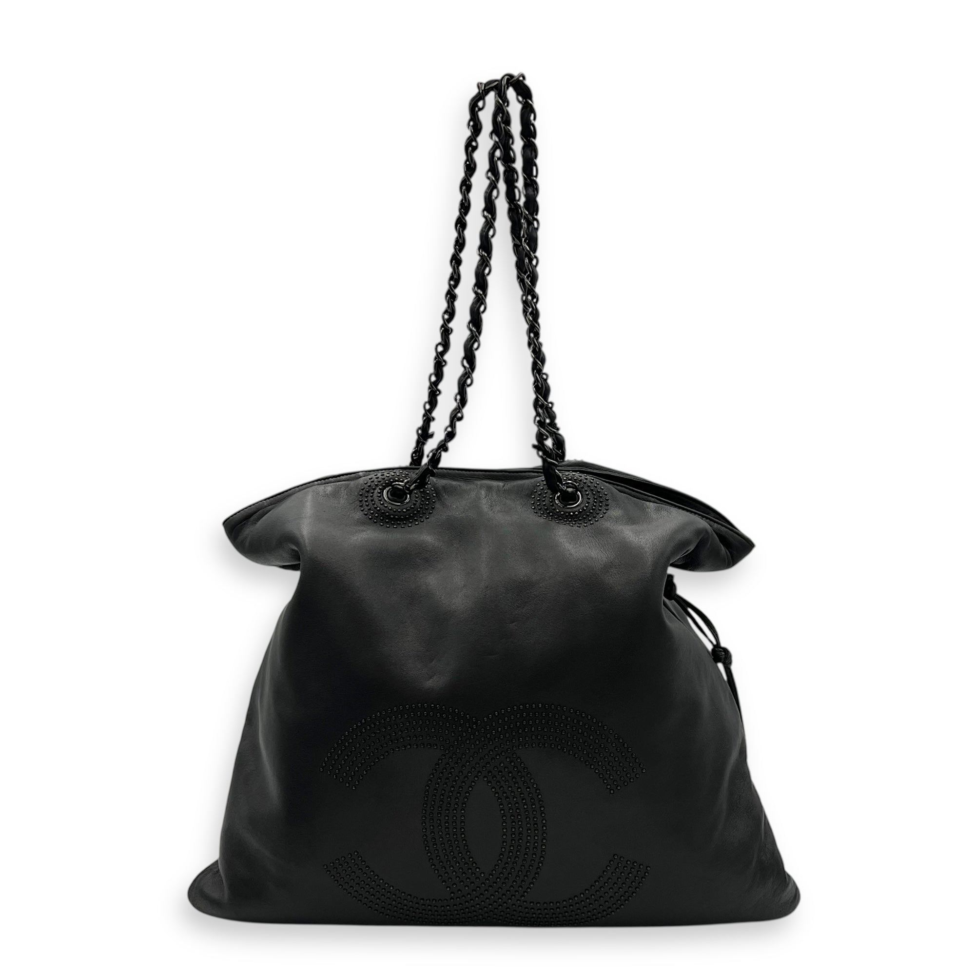 Chanel Others Shoulder Bag Black in Calfskin, Silver hardware_1