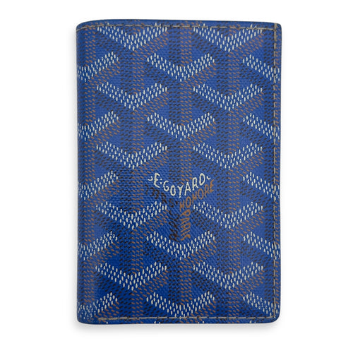 Goyard Saint Pierre Wallet Blue in Coated Canvas_1