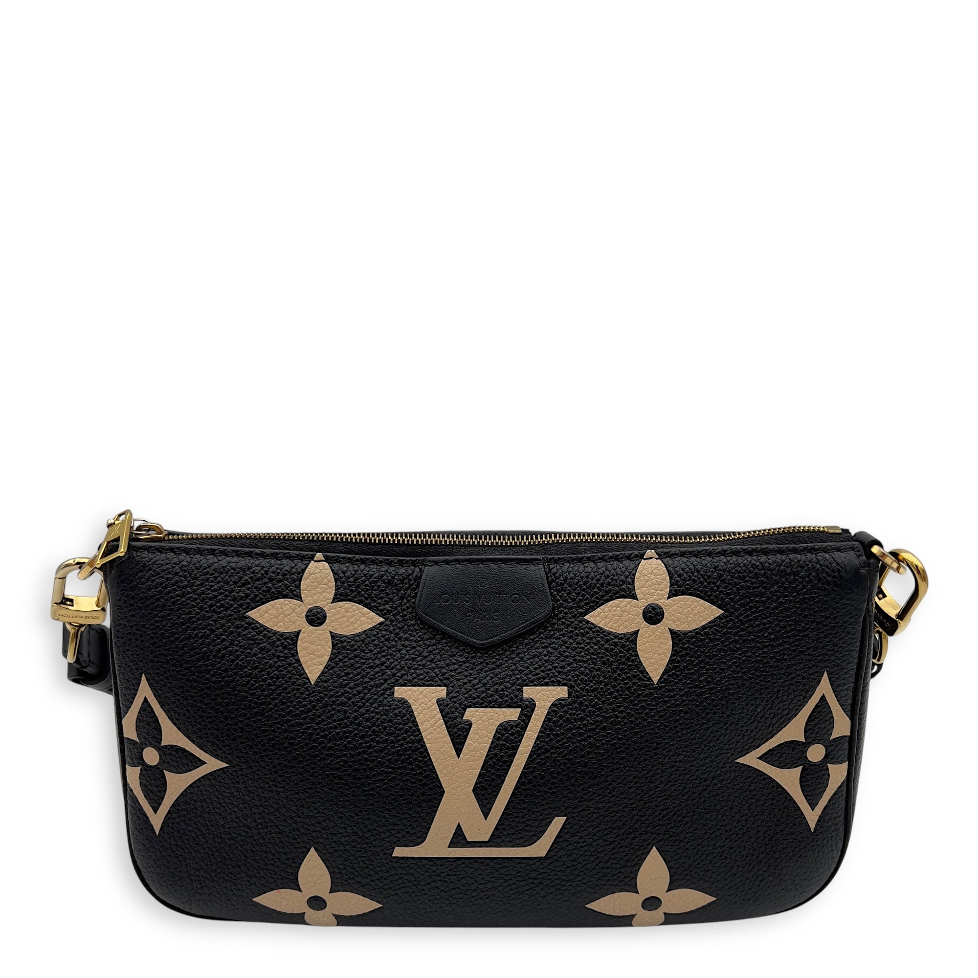 Louis Vuitton Multi-Pochette Accessoires Crossbody Bag Blue in Empreinte Leather, Gold hardware_1