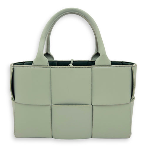 Bottega Veneta Arco Top Handle Bag Green in Lambskin_1