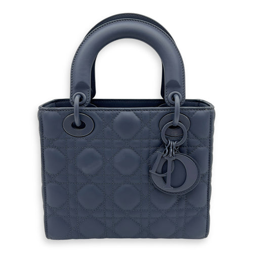 Christian Dior Lady Dior Top Handle Bag Small Ultramatte in Lambskin, Lacquered Metal hardware_1
