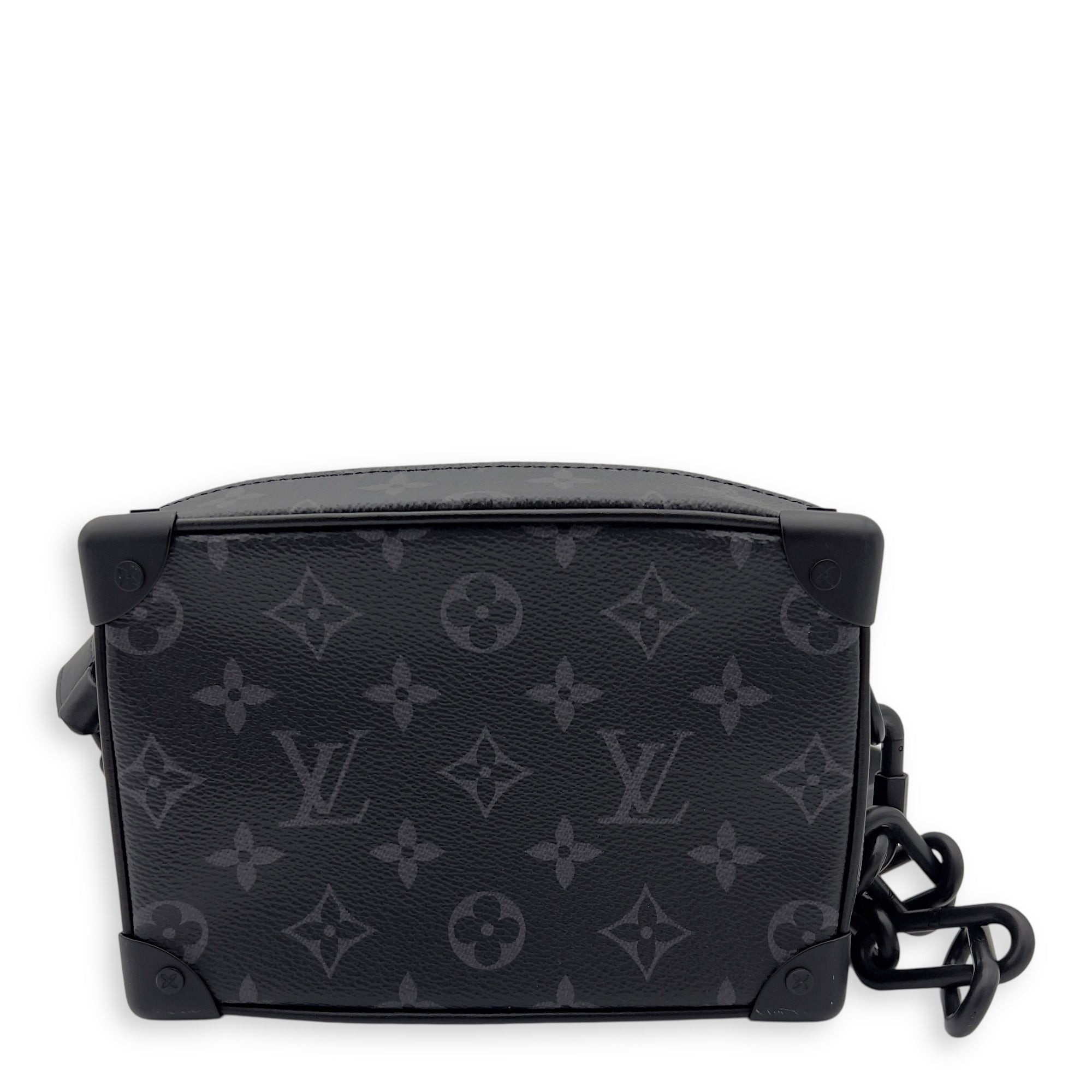 Louis Vuitton Trunk Shoulder Bag Black in Monogram Coated Canvas, Black hardware_1