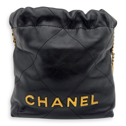 Chanel 22 Tote Crossbody Bag Mini Pearl in Calfskin, Gold hardware_1