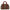 Prada Logo Top Handle Bag Brown in Canvas, Silver hardware_1