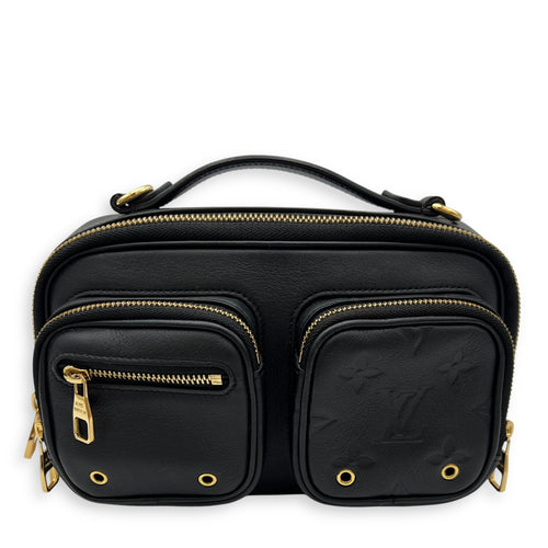 Louis Vuitton Utility Black Crossbody Bag in Monogram Empreinte Leather, Gold hardware_1
