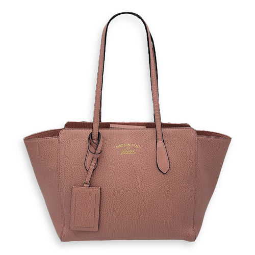 Gucci Swing Pink Shoulder Bag in Calfskin, Gold hardware_1