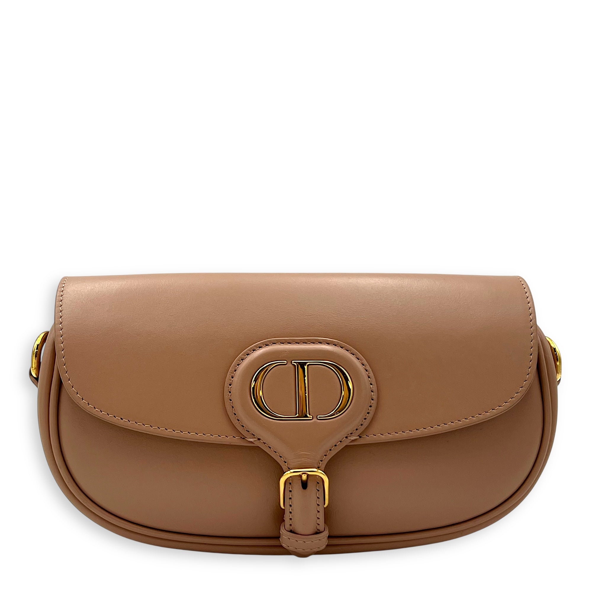 Christian Dior Bobby Shoulder Bag Pink in Calfskin, Gold hardware_1