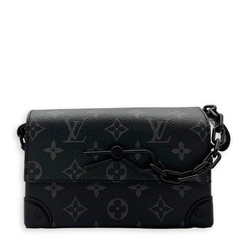 Louis Vuitton Steamer Wearable Black Wallet On Chain in Monogram Coated Canvas, Lacquered Metal hardware_1