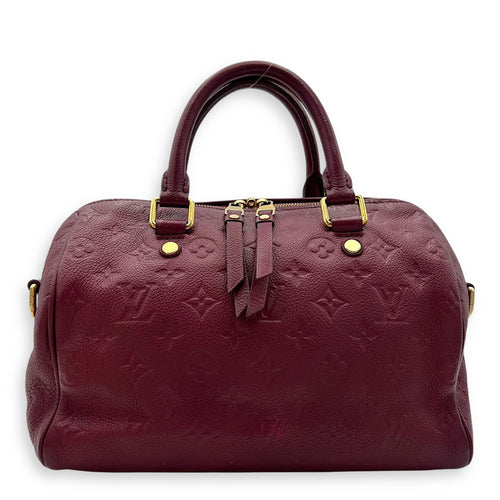 Louis Vuitton Speedy Bandouliere Top Handle Bag 25 Red in Empreinte Leather, Gold hardware_1