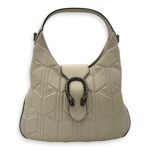 Gucci Dionysus Shoulder Bag White in Calfskin, Silver hardware_1
