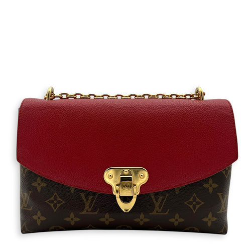Louis Vuitton Saint Placide Crossbody Bag Brown in Monogram Coated Canvas, Gold hardware_1