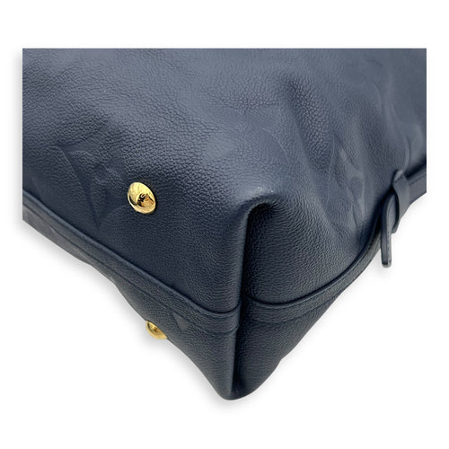 Louis Vuitton Carryall MM Blue Shoulder Bag in Empreinte Leather, Gold hardware_12