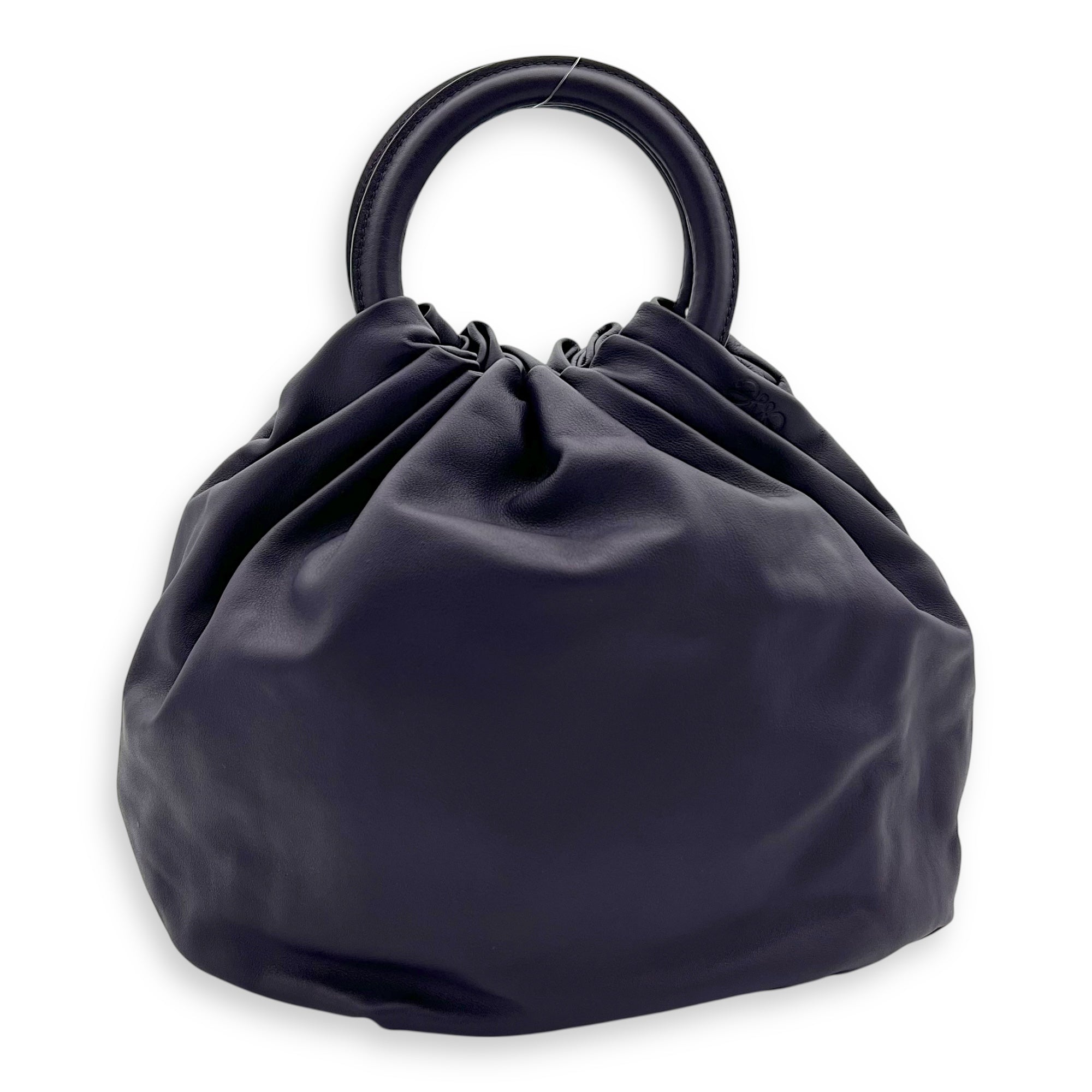 Loewe Bounce  Top Handle Bag Purple in Calfskin, Silver hardware_1
