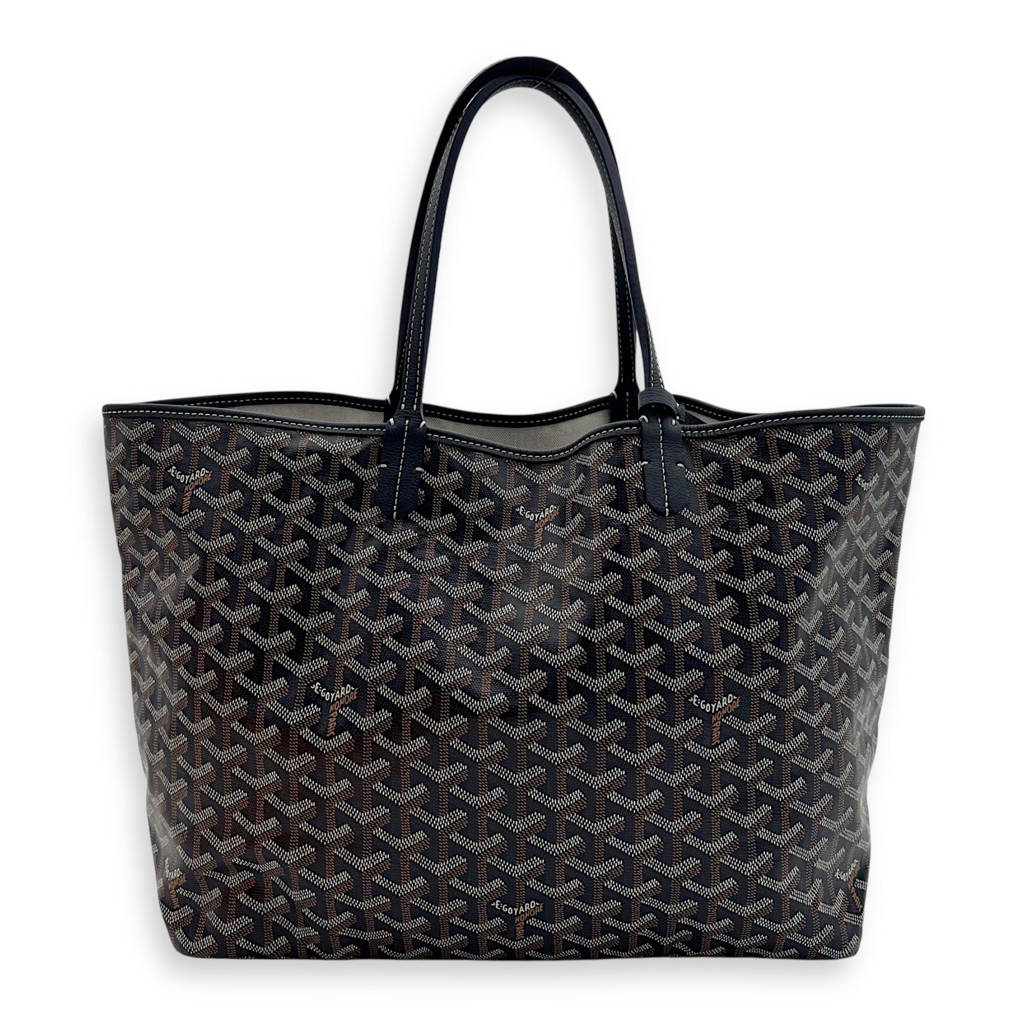 Goyard Saint Louis Tote Bag PM Blue in Coated Canvas, Silver hardware_1