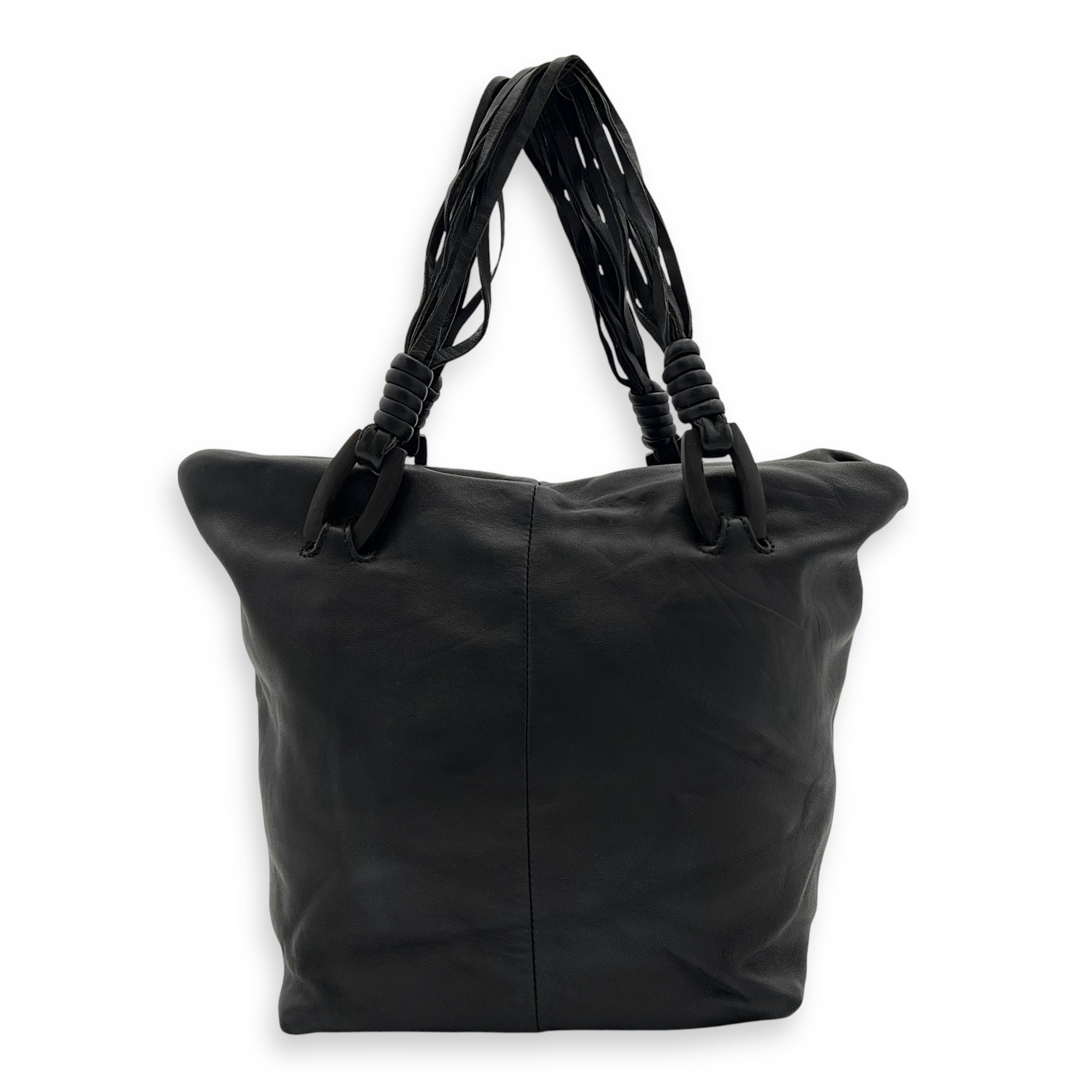 Loewe Vintage Top Handle Bag Black in Lambskin, Silver hardware_1