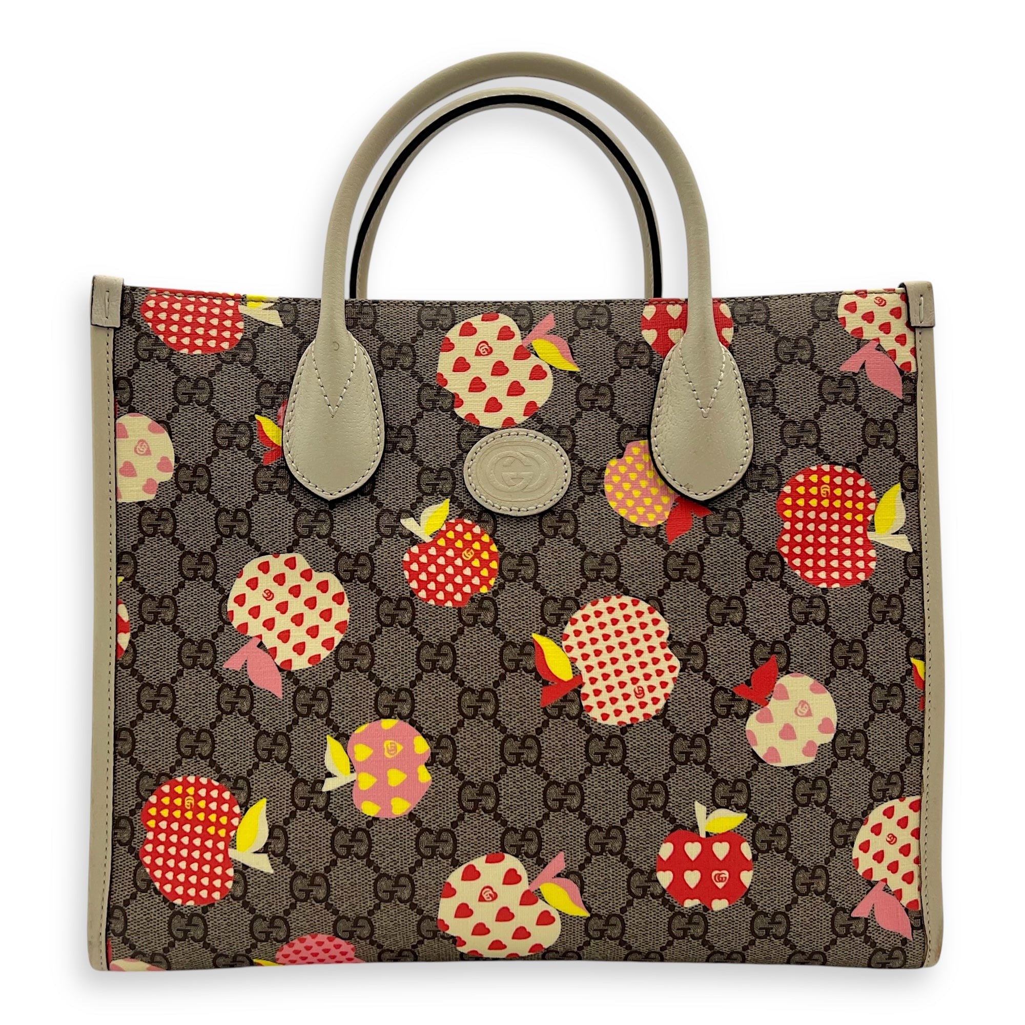 Gucci GG Supreme Tote Bag Brown in Coated Canvas, Gold hardware_1