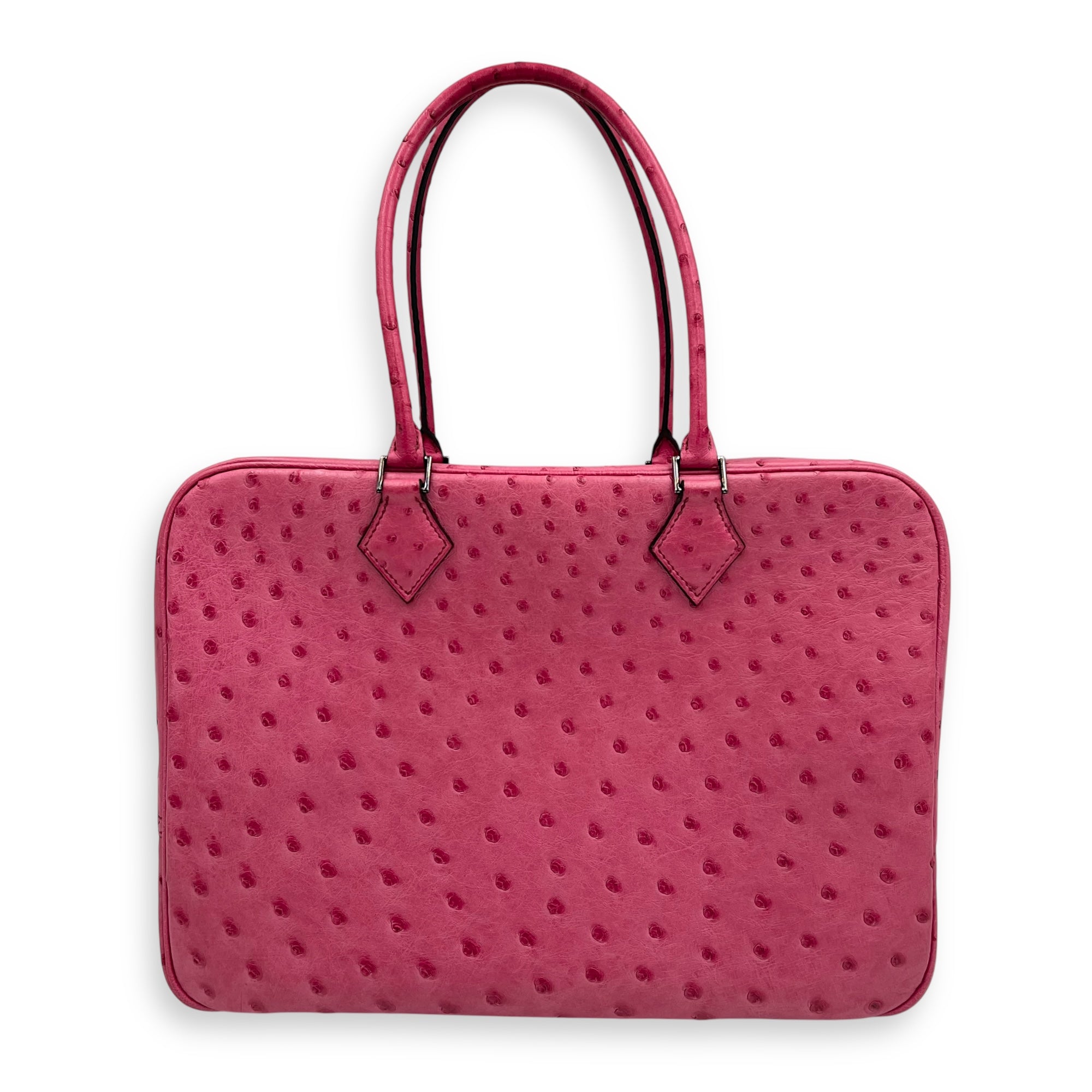 Hermès Plume Pink in Ostrich, Gold hardware_1