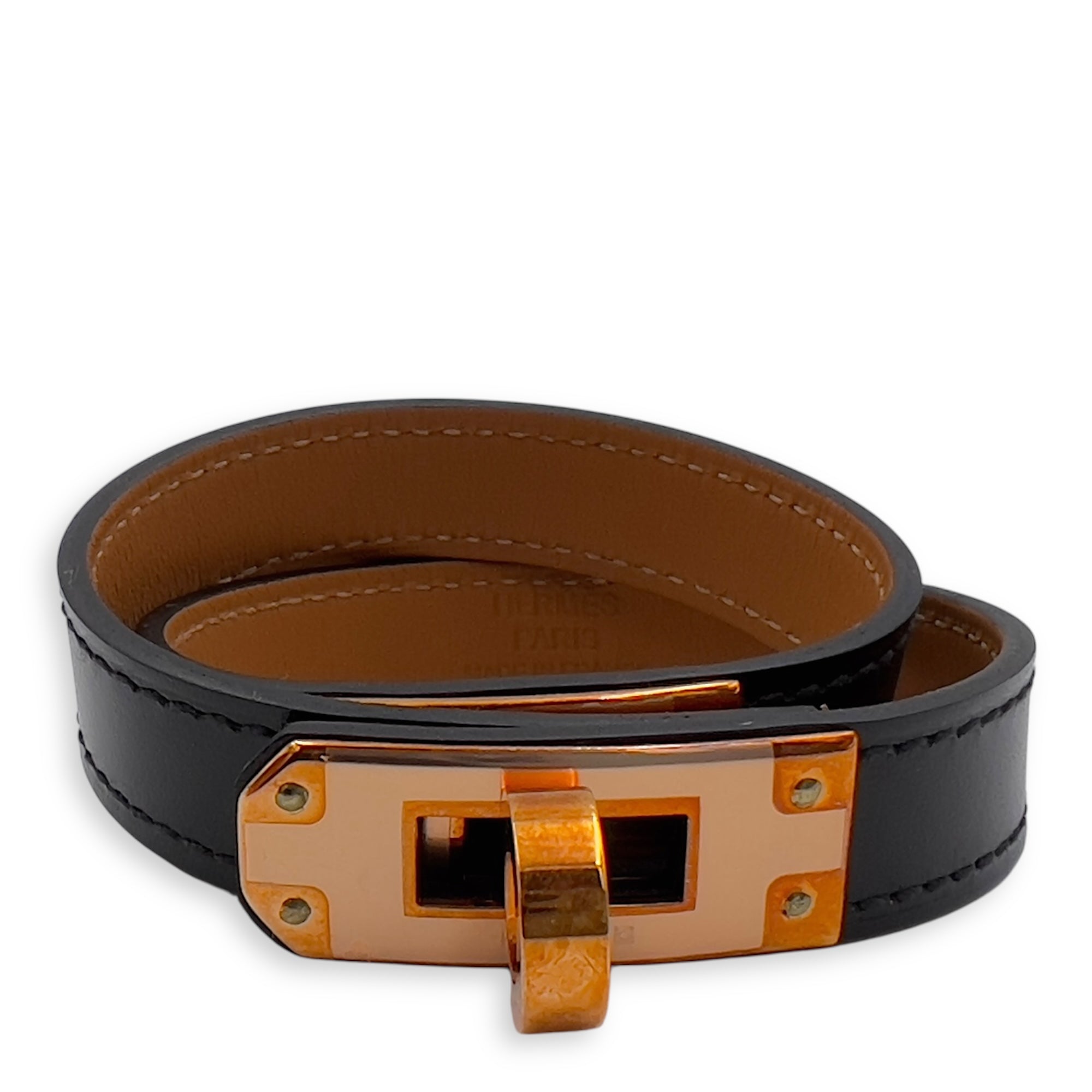 Hermès Kelly Black in Swift, Rose Gold hardware_1