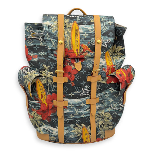 Louis Vuitton Surfing Christopher Backpack Multi-colour in Coated Canvas, Gold hardware_1