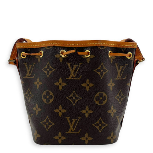 Louis Vuitton Noe Bucket Bag Brown in Monogram Coated Canvas, Gold hardware_1