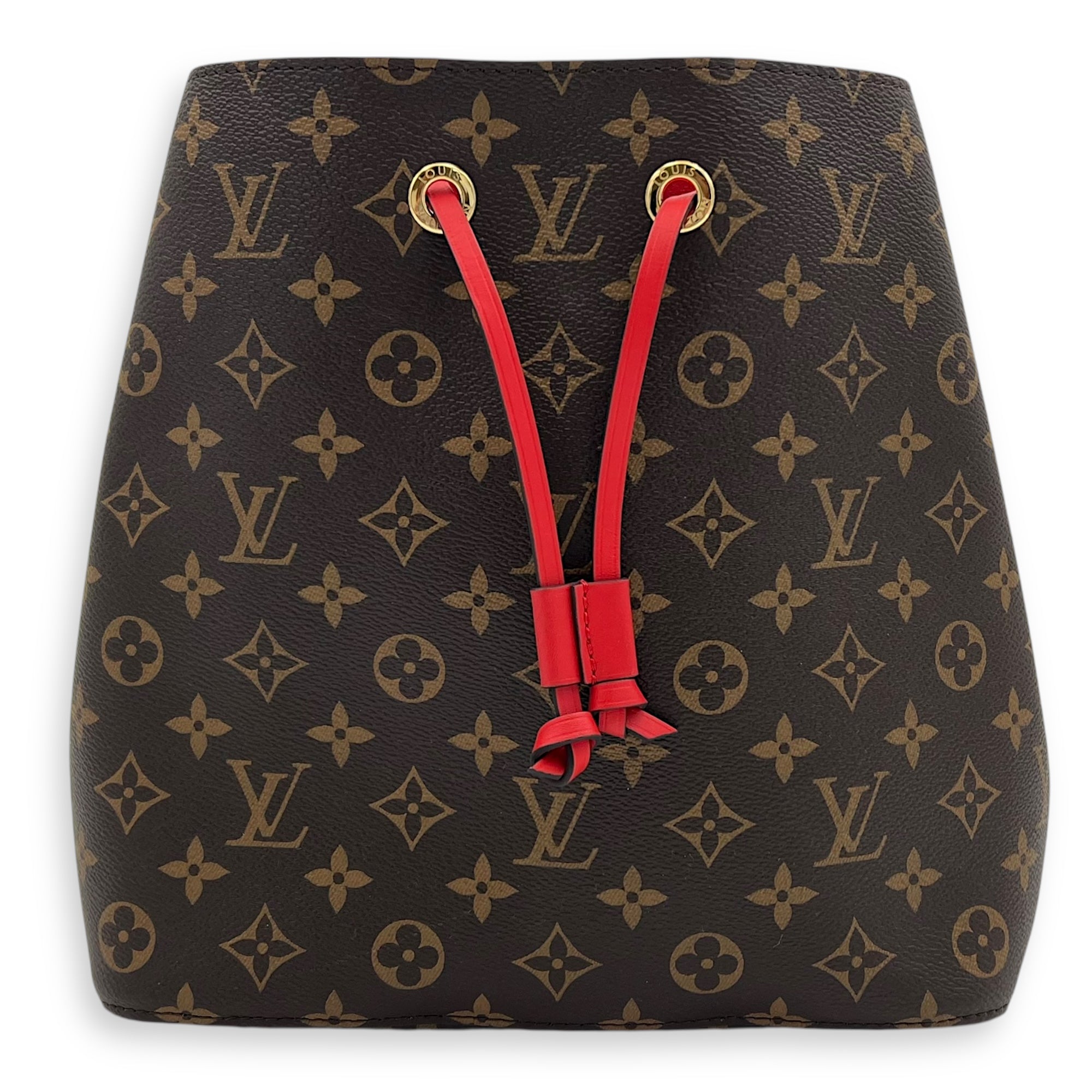 Louis Vuitton NeoNoe Bucket Bag Brown in Monogram Coated Canvas, Gold hardware_1
