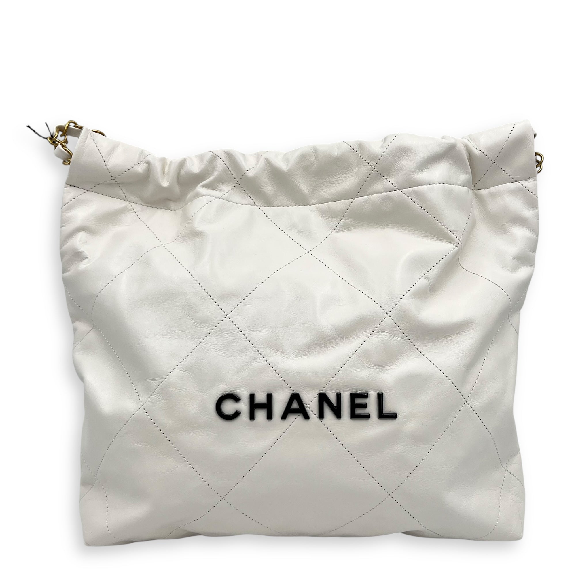 Chanel 22 Tote White Tote Bag in Calfskin, Mixed hardware_1