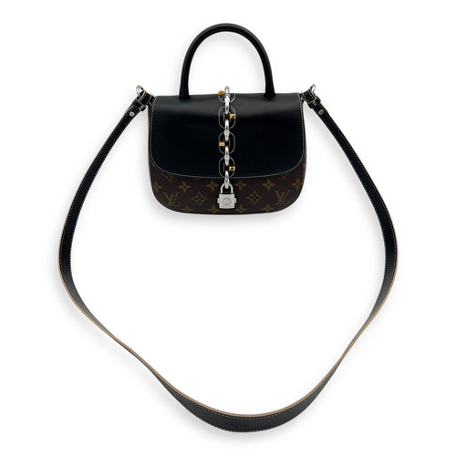 Louis Vuitton Chain It Top Handle Bag Brown in Monogram Coated Canvas, Silver hardware_1