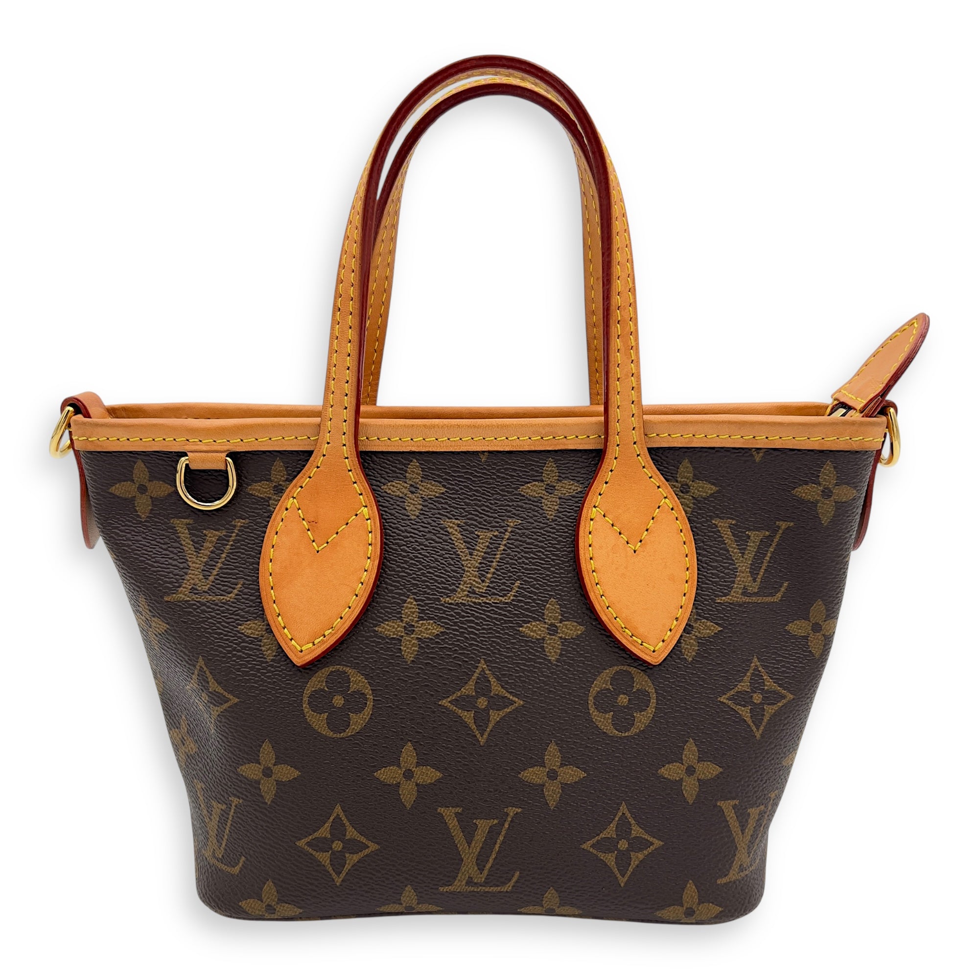 Louis Vuitton Neverfull Crossbody Bag BB Brown in Monogram Coated Canvas, Gold hardware_1