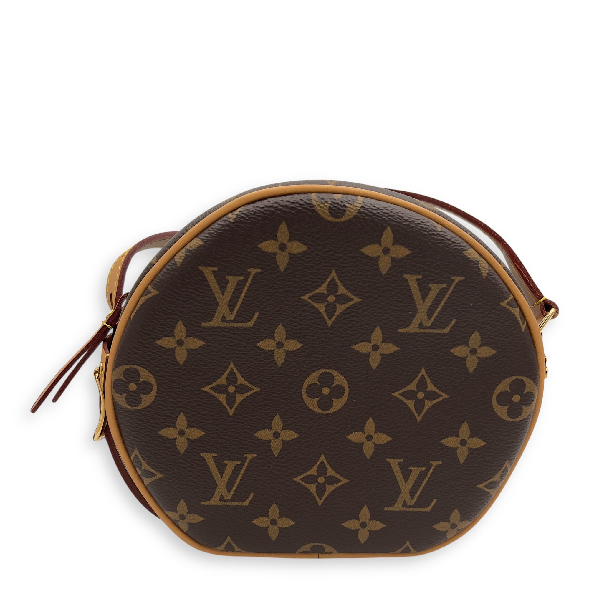 Louis Vuitton Boite a Chapeau PM Brown Shoulder Bag in Monogram Coated Canvas, Gold hardware_1