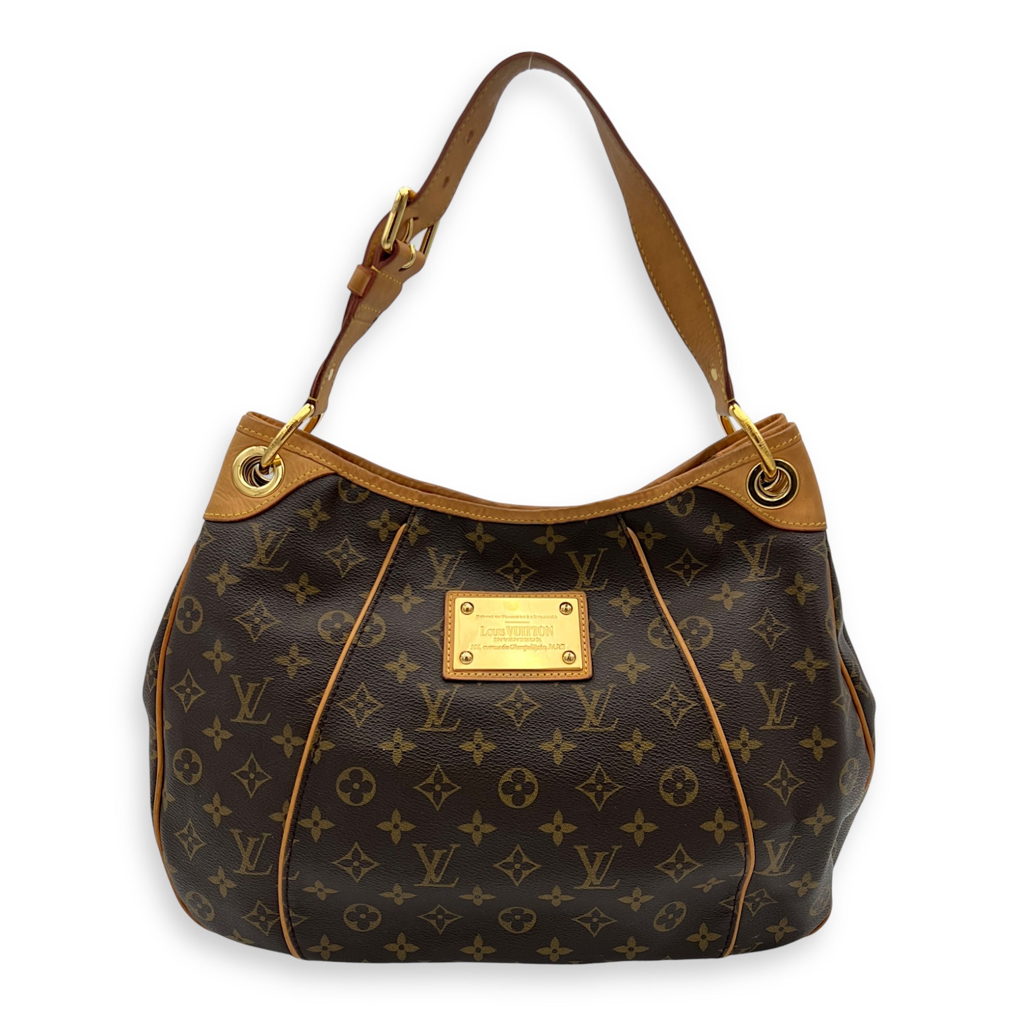 Louis Vuitton Galleria Shoulder Bag PM Brown in Monogram Coated Canvas, Gold hardware_10