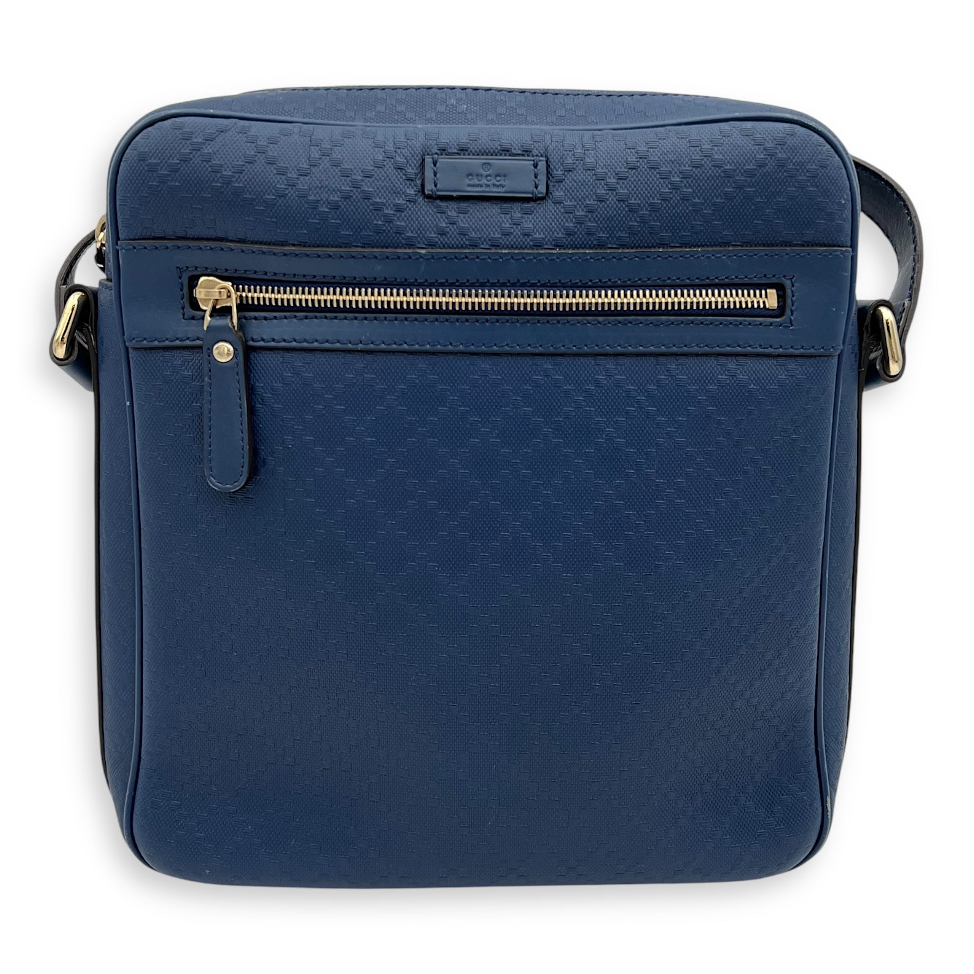 Gucci diamante Messenger Blue in Calfskin, Silver hardware_12