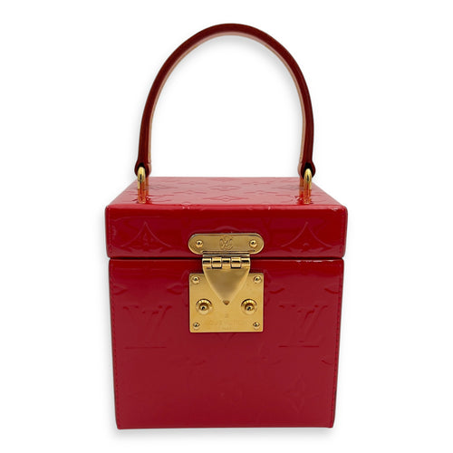 Louis Vuitton Bleecker Top Handle Bag Red in Vernis, Gold hardware_1