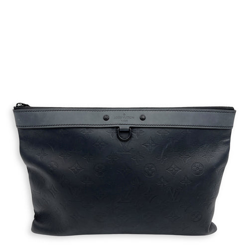 Louis Vuitton Discovery Pouch Black in Calfskin, Silver hardware_1