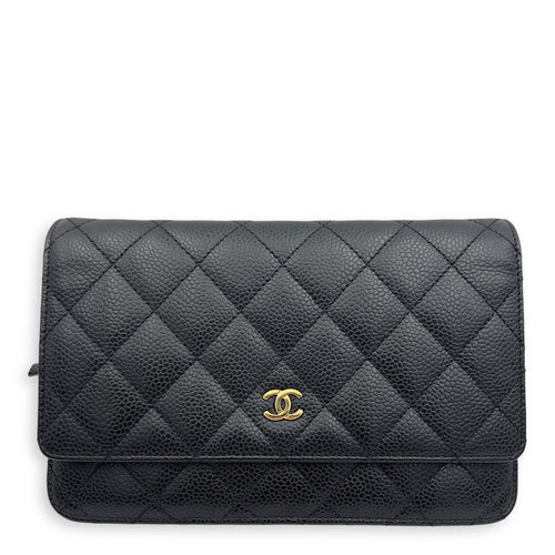 Chanel Classic Wallet On Chain Black in Caviar Leather, Gold hardware_1