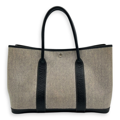 Hermès Garden Party 36 Beige Top Handle Bag in Buffle & Toile, Palladium hardware_1