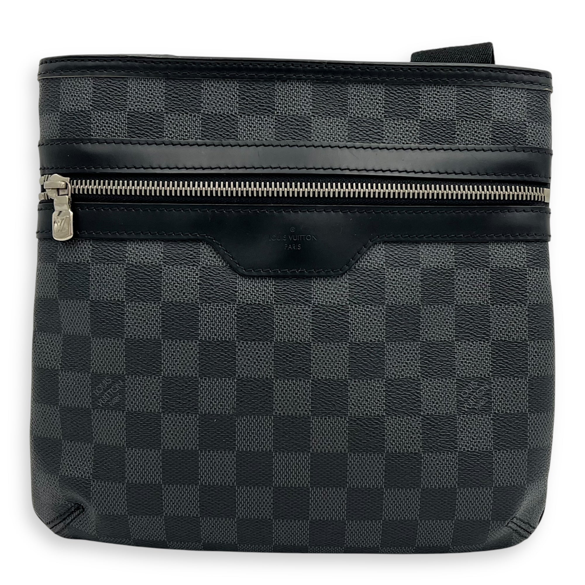 Louis Vuitton Thomas Damier Graphite Crossbody Bag in Coated Canvas, Silver hardware_1
