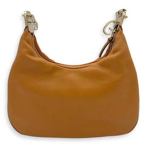 Gucci Attache Shoulder Bag Brown in Calfskin, Gold hardware_10