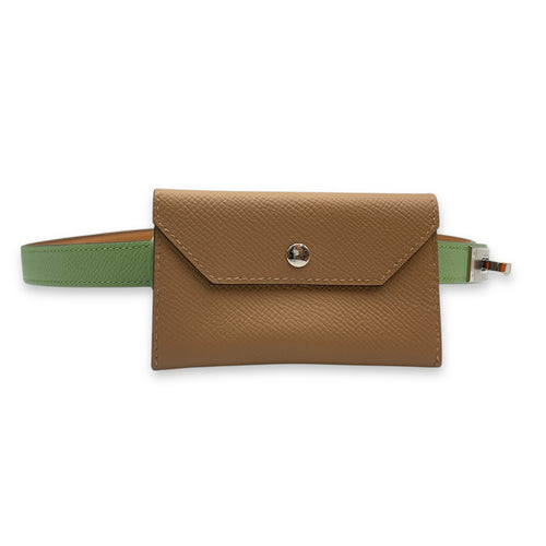 Kelly Vert Criquet/Chai/Celeste/Craie Pocket Belt in Epsom, Palladium hardware
