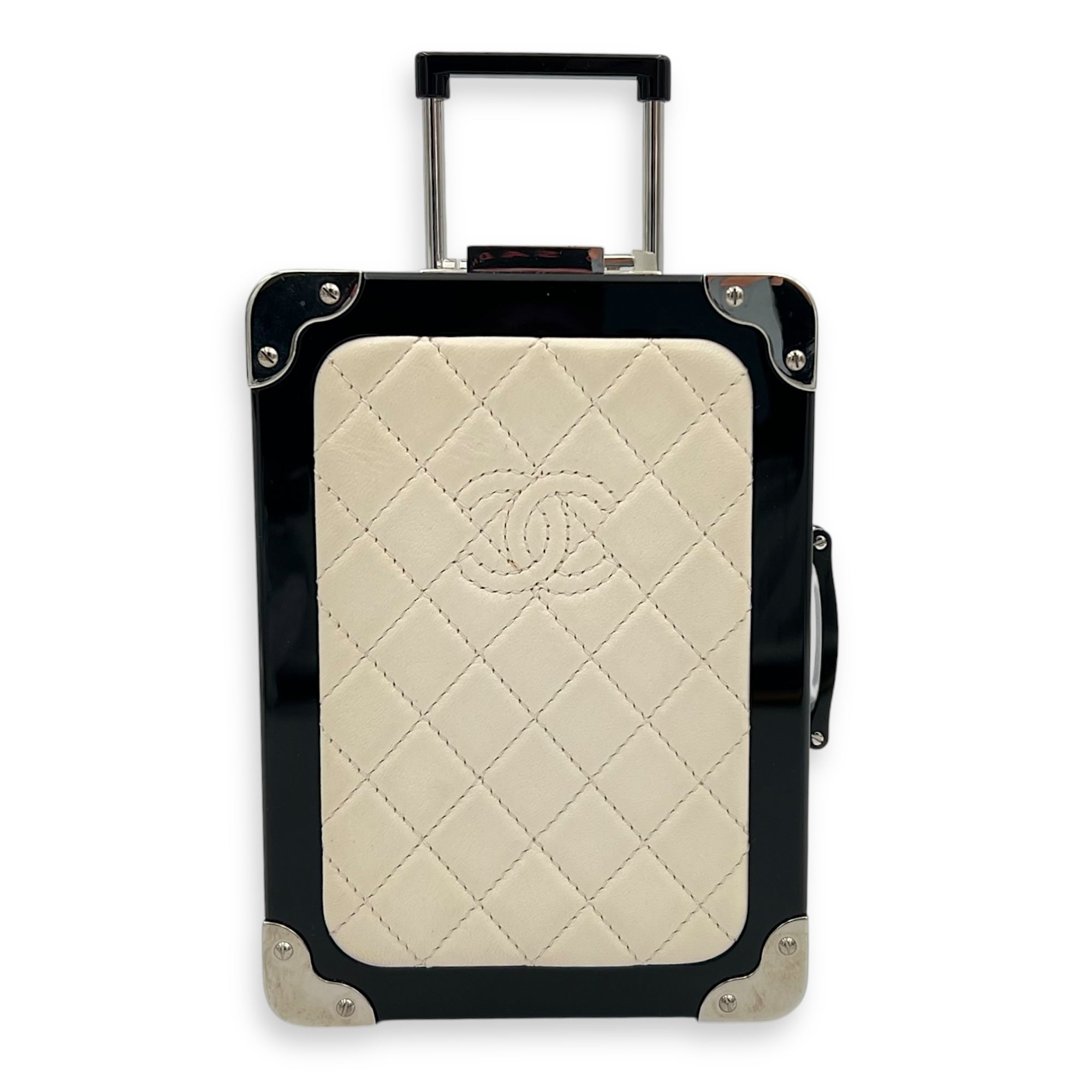 Chanel Minaudiere Trolley  Clutch White in Others, Silver hardware_1