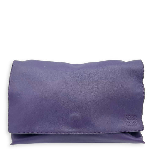 Loewe Flamenco Shoulder Bag Purple in Lambskin, Silver hardware_1