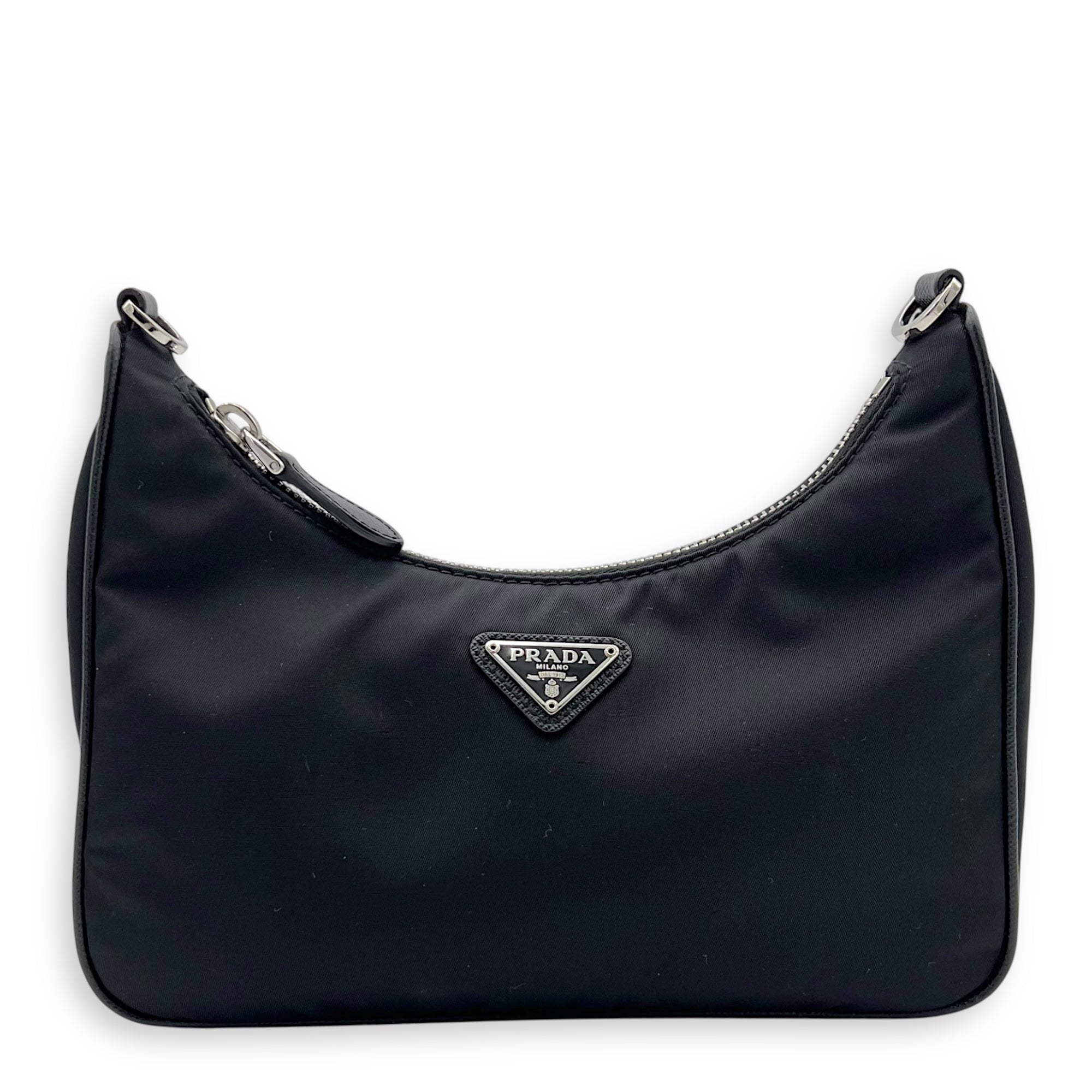 Prada Re-Edition 2005 Crossbody Bag Black in Re-Nylon, Silver hardware_1